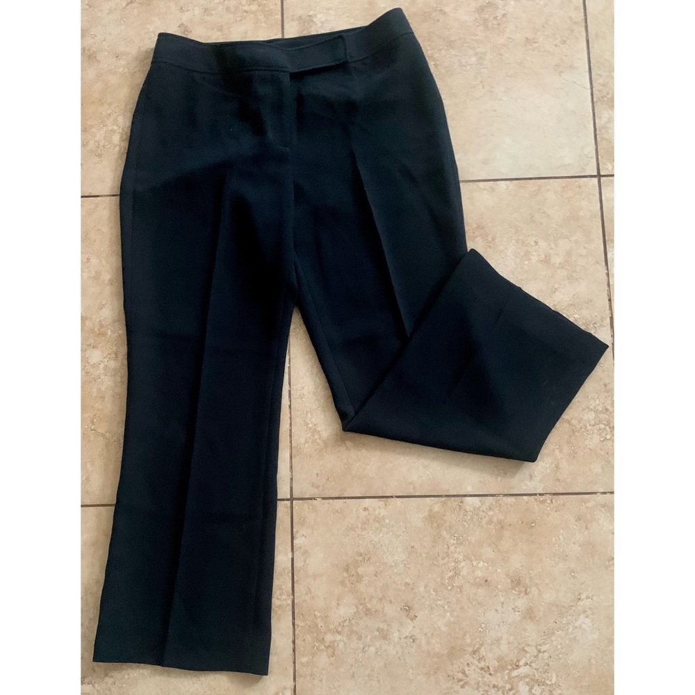 BLACK WIDE LEG SLACKS